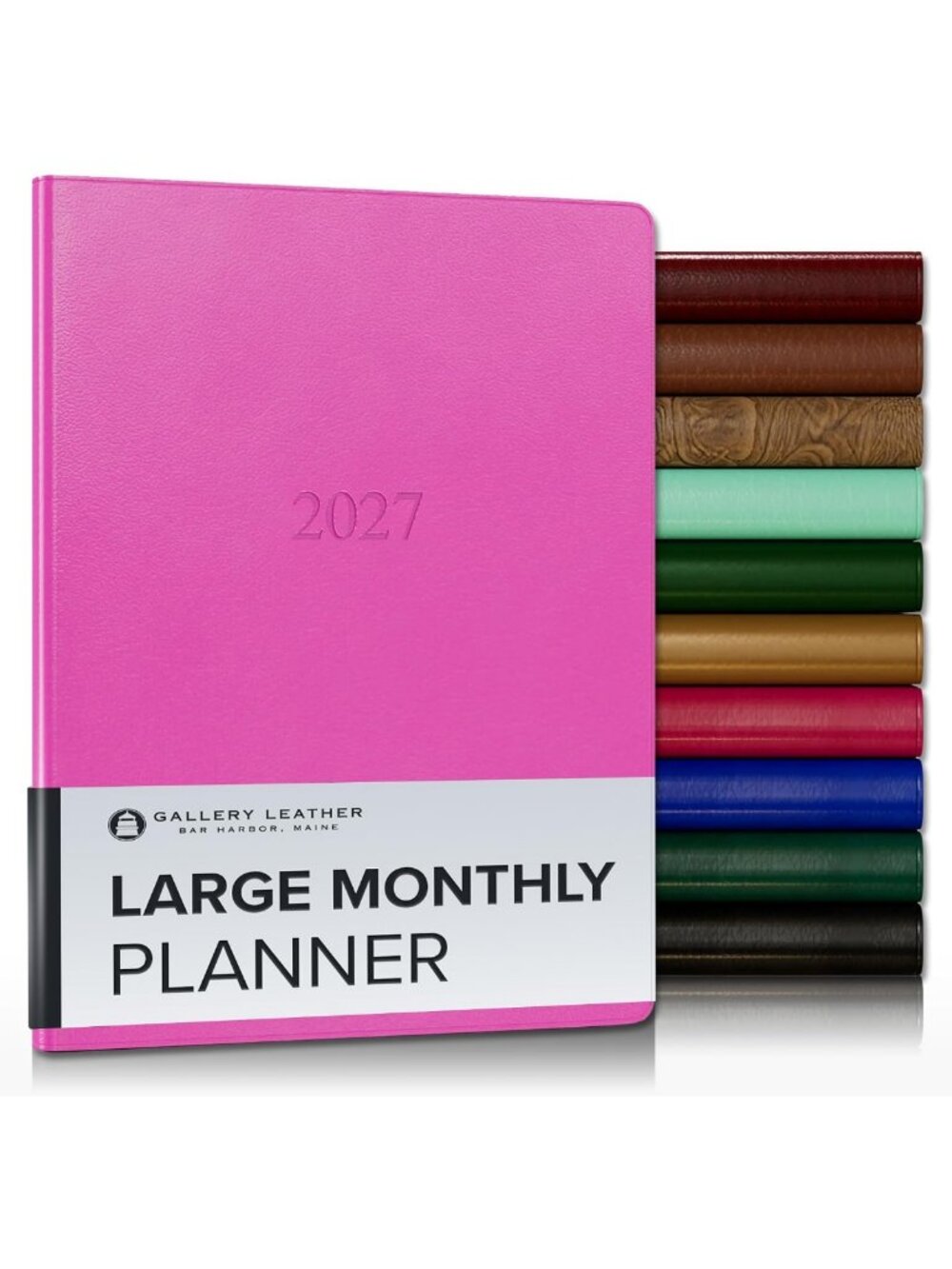 Large Monthly Planner 2026-2027 | Caribbean Fuchsia | Stylish Organizer